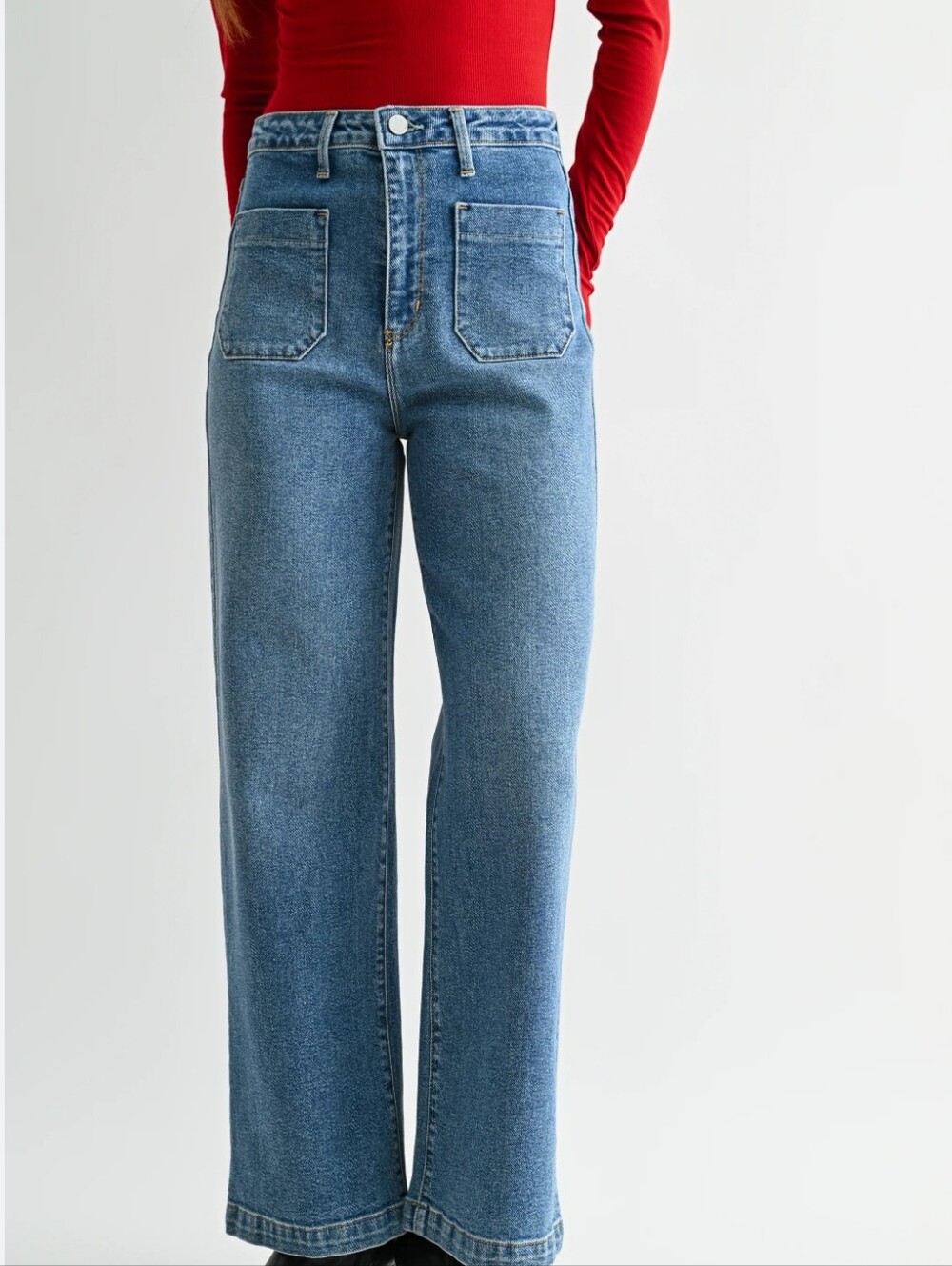 Just Black Denim Sailor Pocket Wide Leg